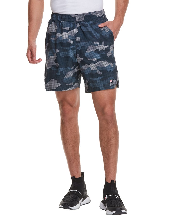 Champion Mens Shorts NZ - Sport Print No Liner Camo ( 1602-NTQHA )